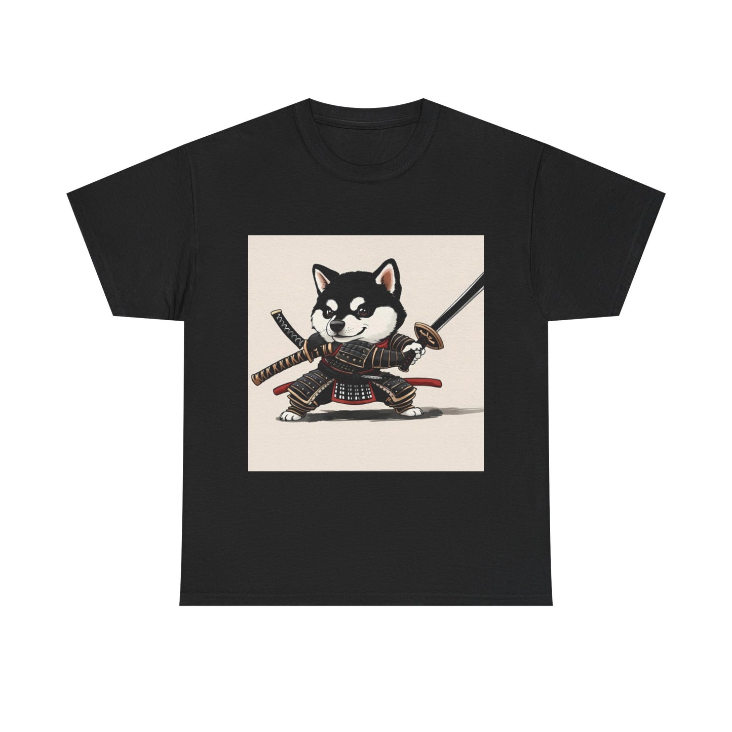 Samurai Dog Graphic Tee, Pet Lover Gift, Unisex T-Shirt, Unique Dog Lover Apparel, Fun Casual Wear, Perfect for Birthdays