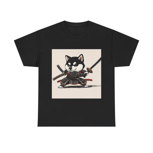 Samurai Dog Graphic Tee, Pet Lover Gift, Unisex T-Shirt, Unique Dog Lover Apparel, Fun Casual Wear, Perfect for Birthdays