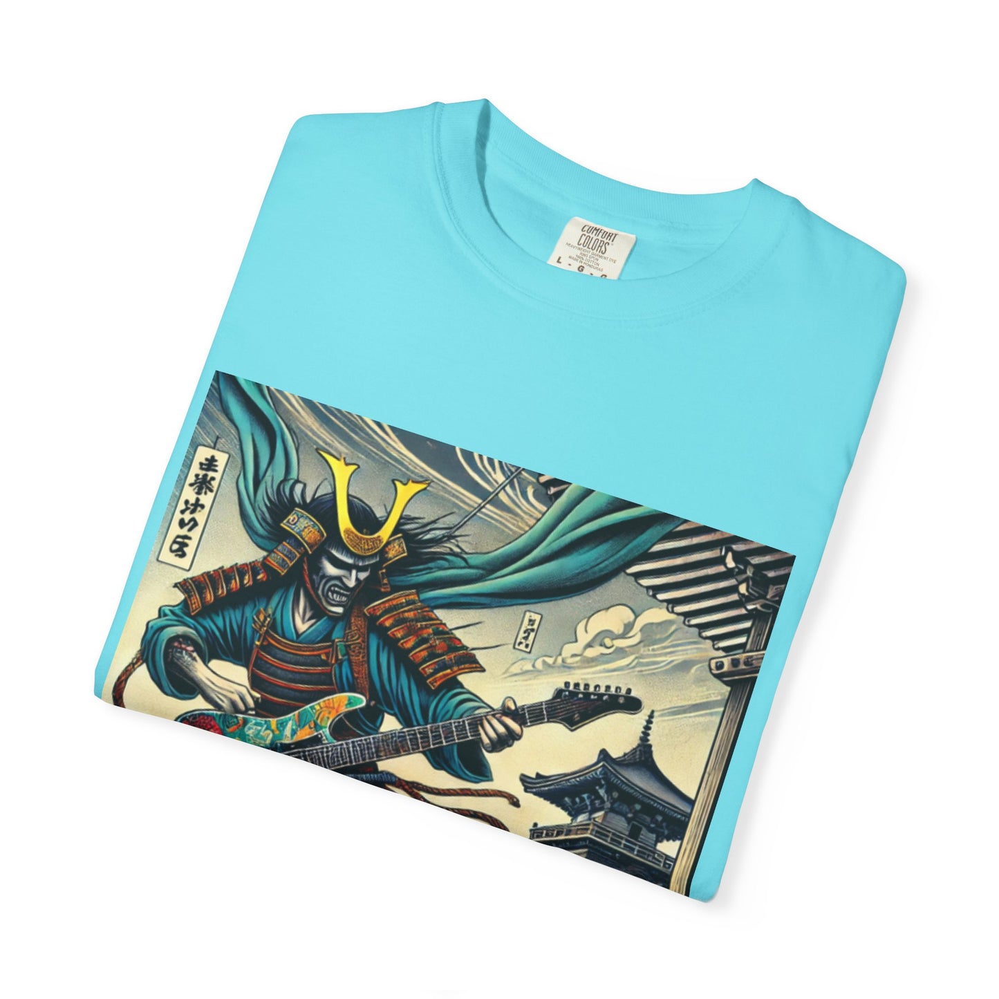 Vintage Samurai Guitarist T-Shirt | Fashionable T-shirt | Musical T-Shirt
