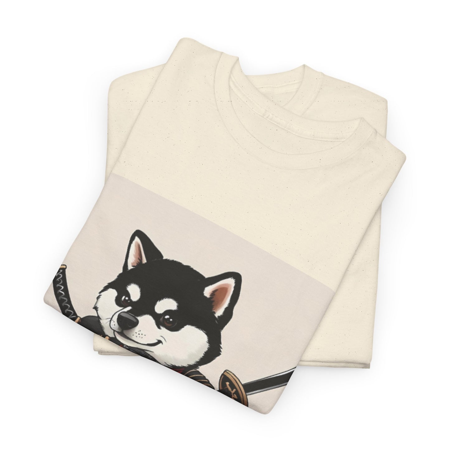 Samurai Dog Graphic Tee, Pet Lover Gift, Unisex T-Shirt, Unique Dog Lover Apparel, Fun Casual Wear, Perfect for Birthdays