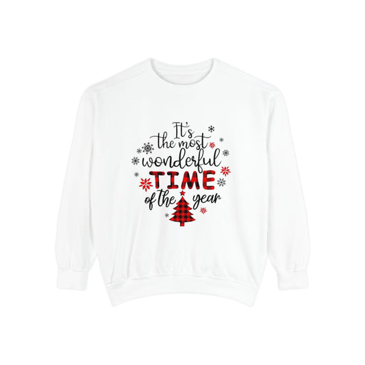 Christmas Sweatshirt — "It's the Most Wonderful Time of the Year" Holiday Crewneck