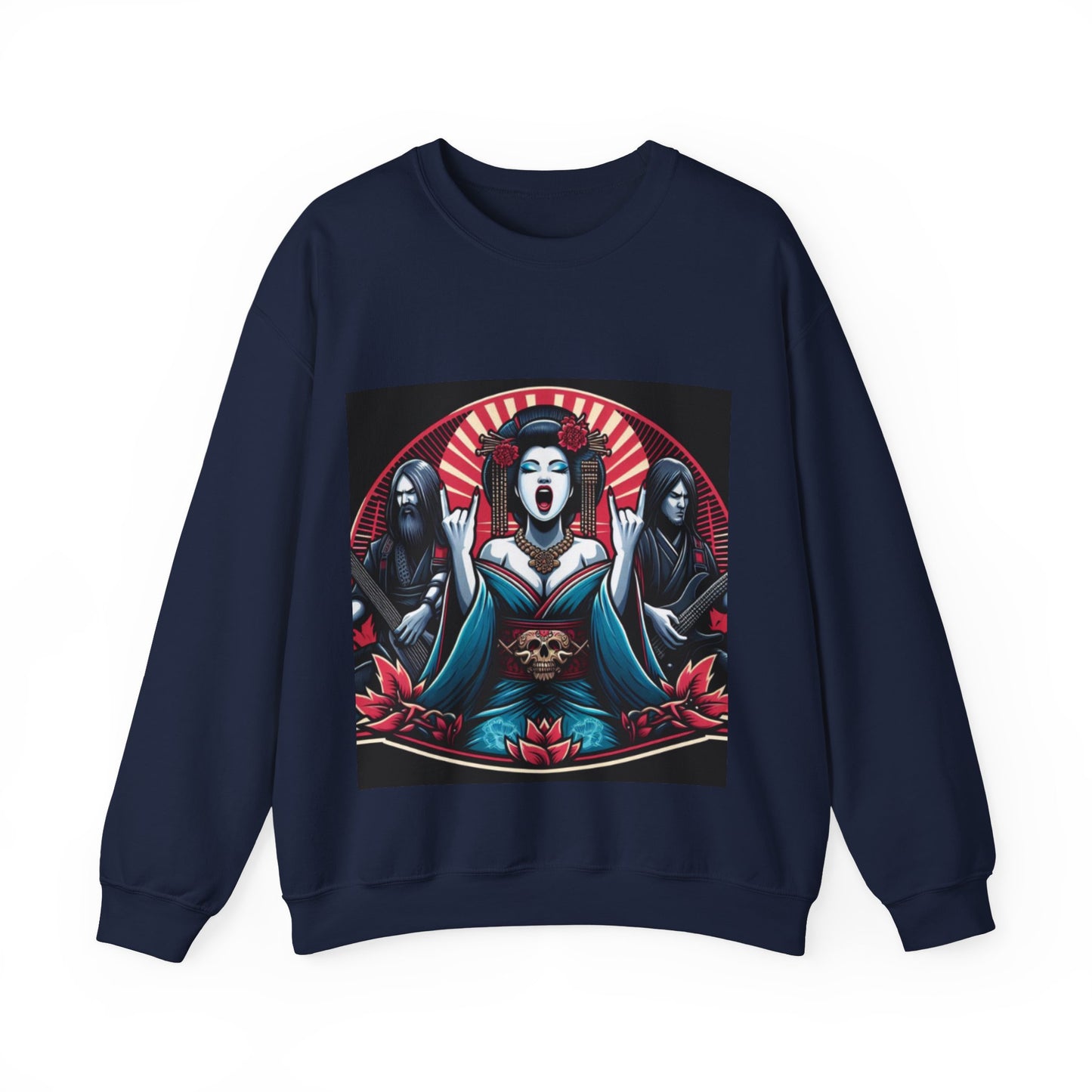 Gothic-Inspired Crewneck Sweatshirt | Japanese Hooded Sweatshirt