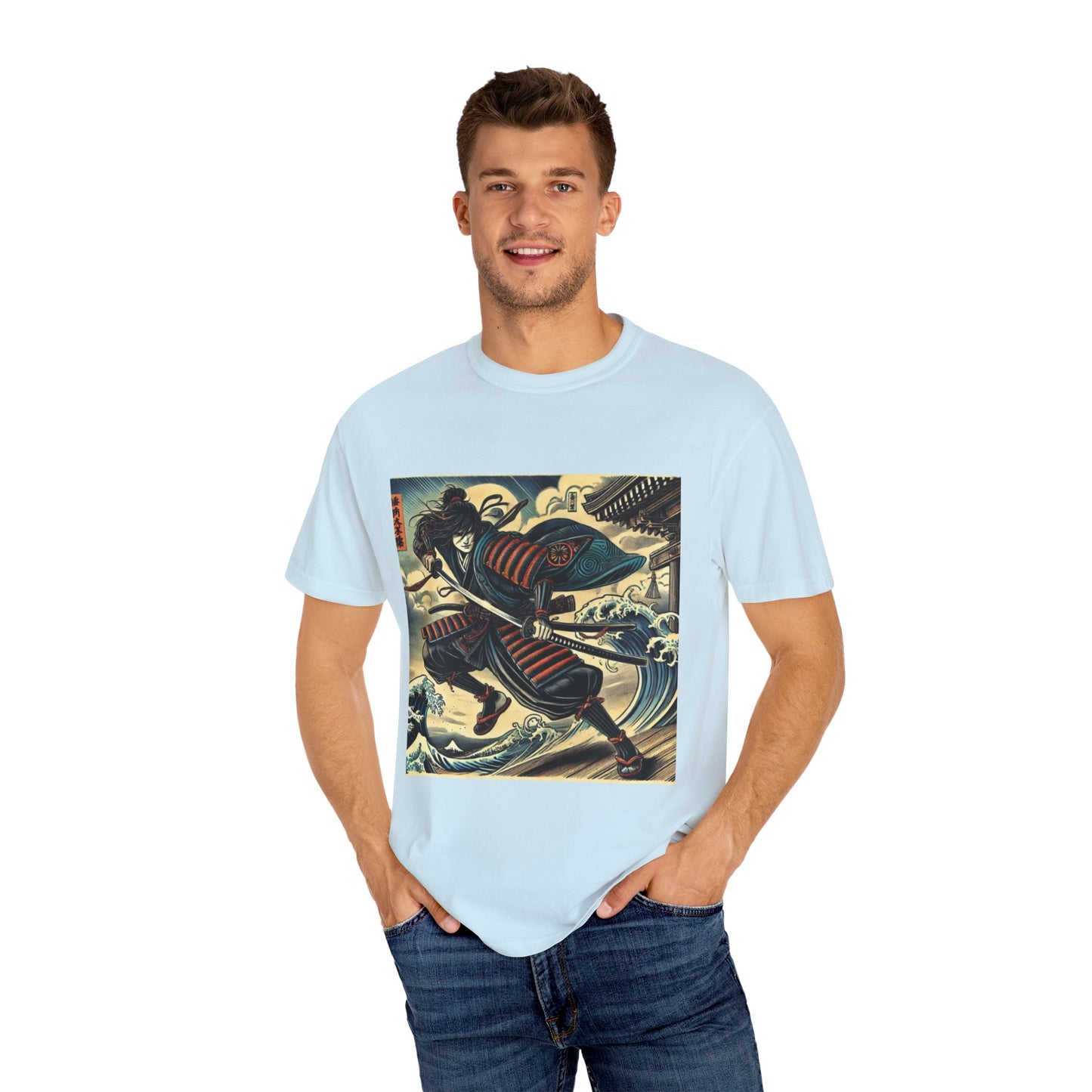 Ninja Wave Unisex T-Shirt | Vintage Art Tee | Casual Streetwear | Anime Style Tees | Gift for Summer | Japanese Unisex T-Shirt