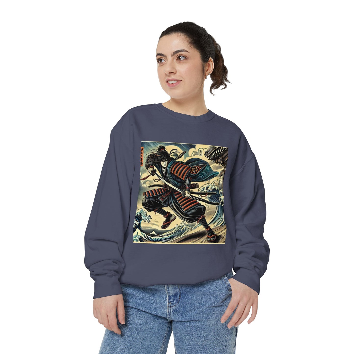 Vintage Samurai Sweatshirt | Japanese Crewneck Sweatshirt