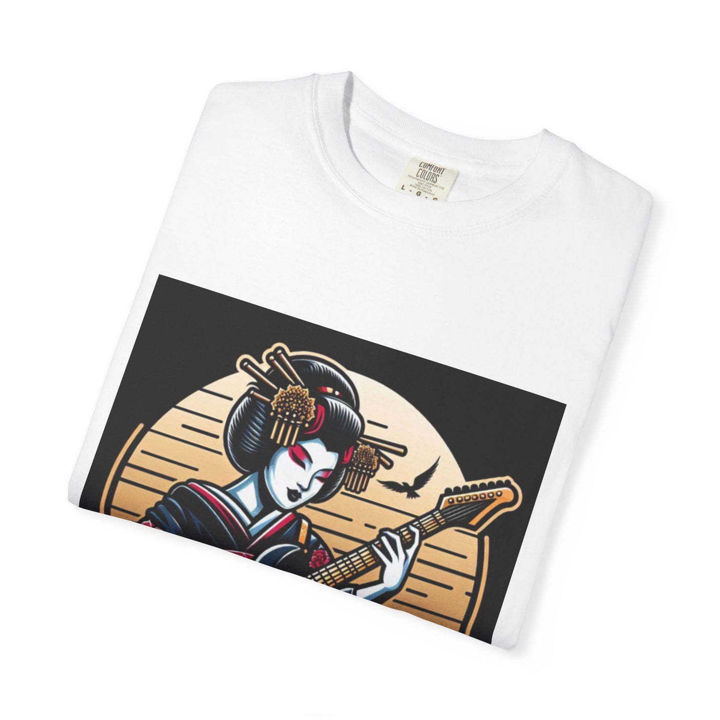 Fashionable Guitarist Geisha Unisex T-Shirt