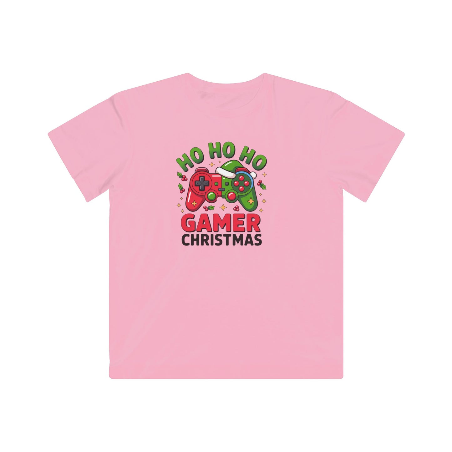 Kids "Ho Ho Ho Gamer Christmas" Tee – Holiday Video Game Shirt for Boys & Girls