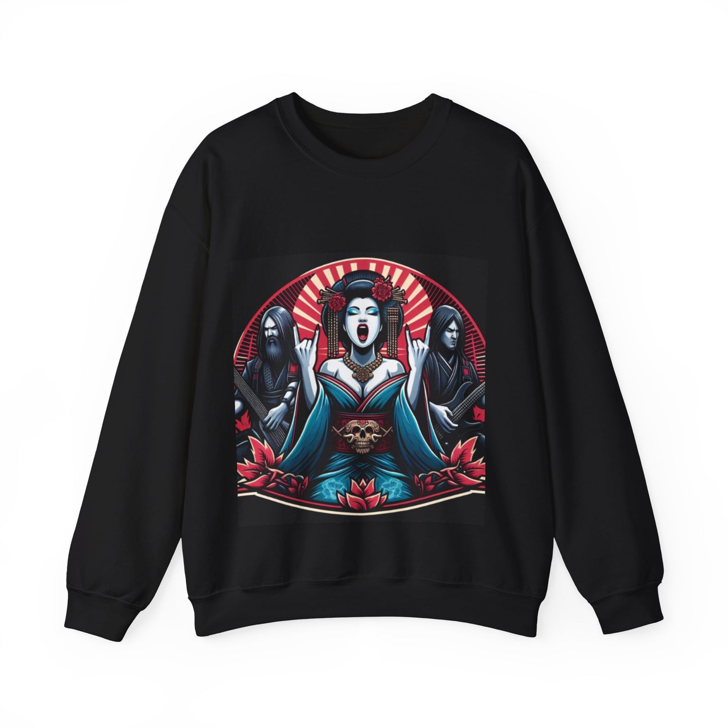 Gothic-Inspired Crewneck Sweatshirt | Japanese Hooded Sweatshirt