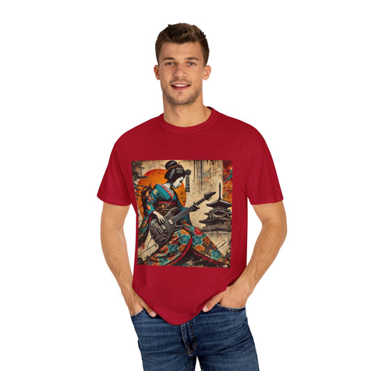 Vibrant Kimono Rocker Tee | Japanese Art Shirt | Fashionable T-shirt