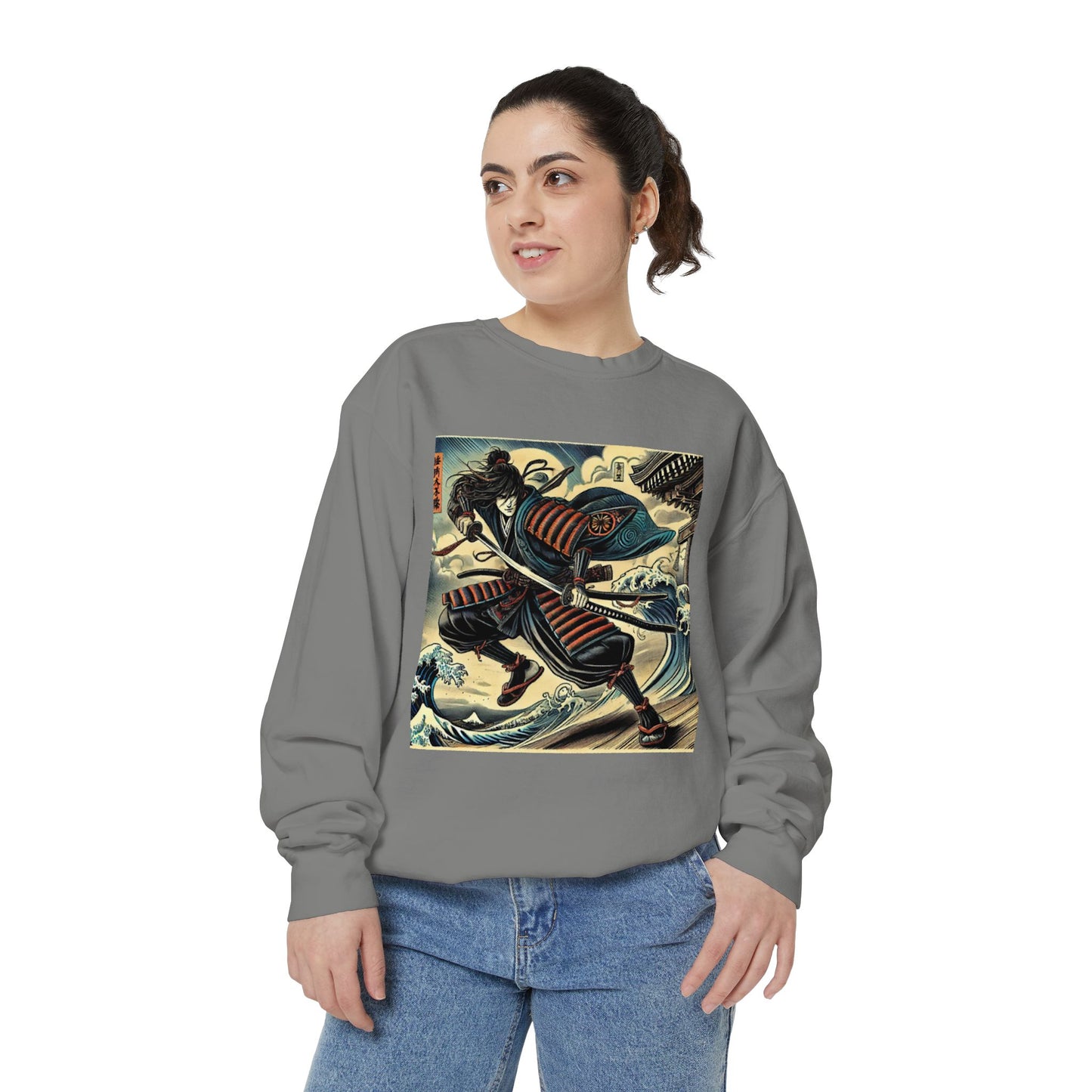 Vintage Samurai Sweatshirt | Japanese Crewneck Sweatshirt