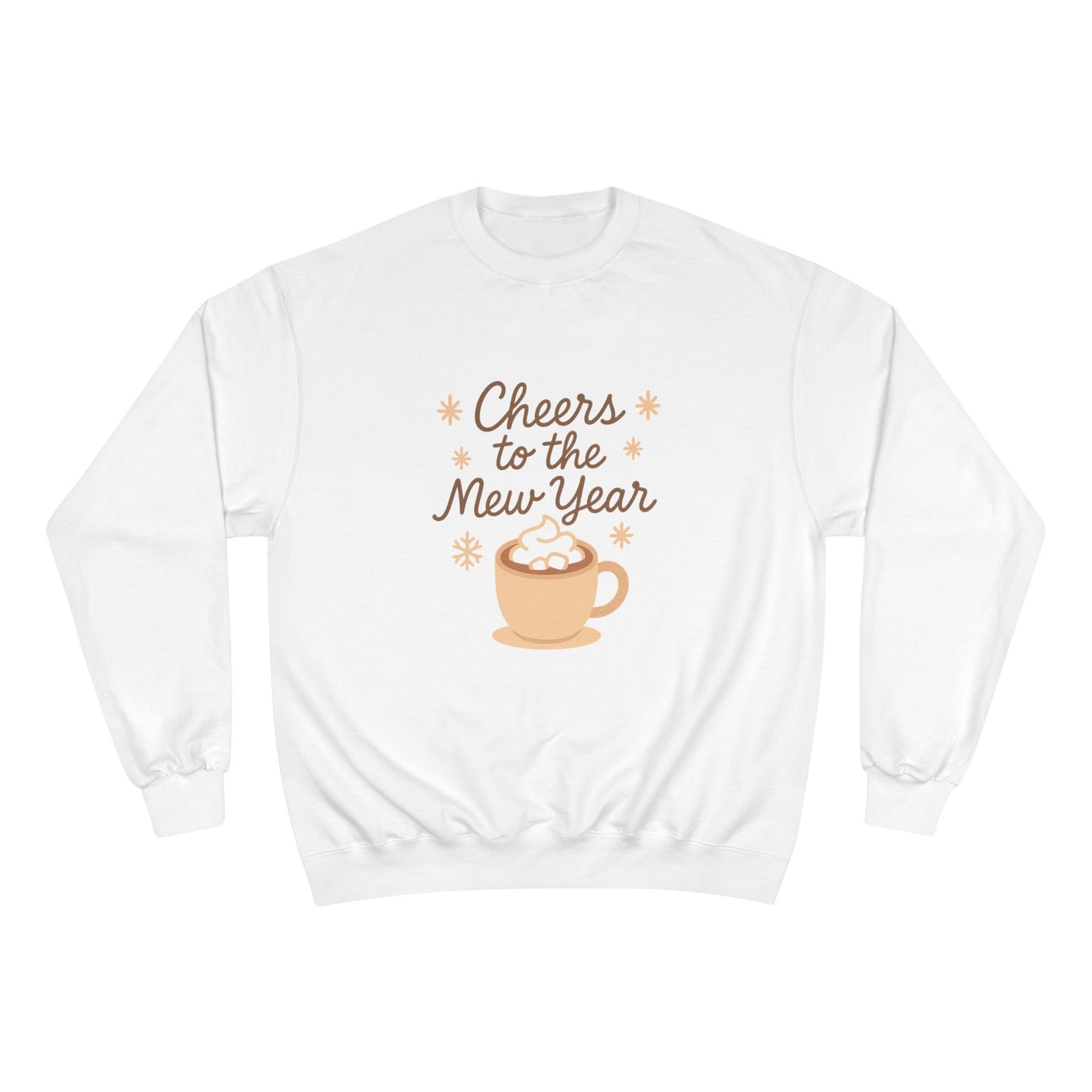 Cheers to the New Year Sweatshirt — Cozy Hot Cocoa New Year Crewneck