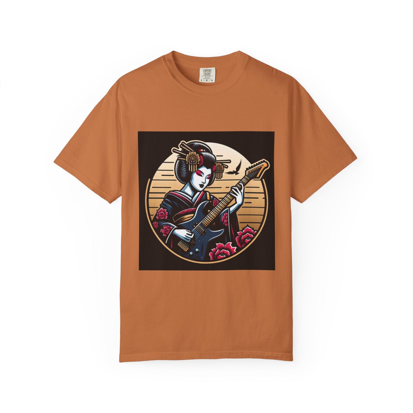 Fashionable Guitarist Geisha Unisex T-Shirt
