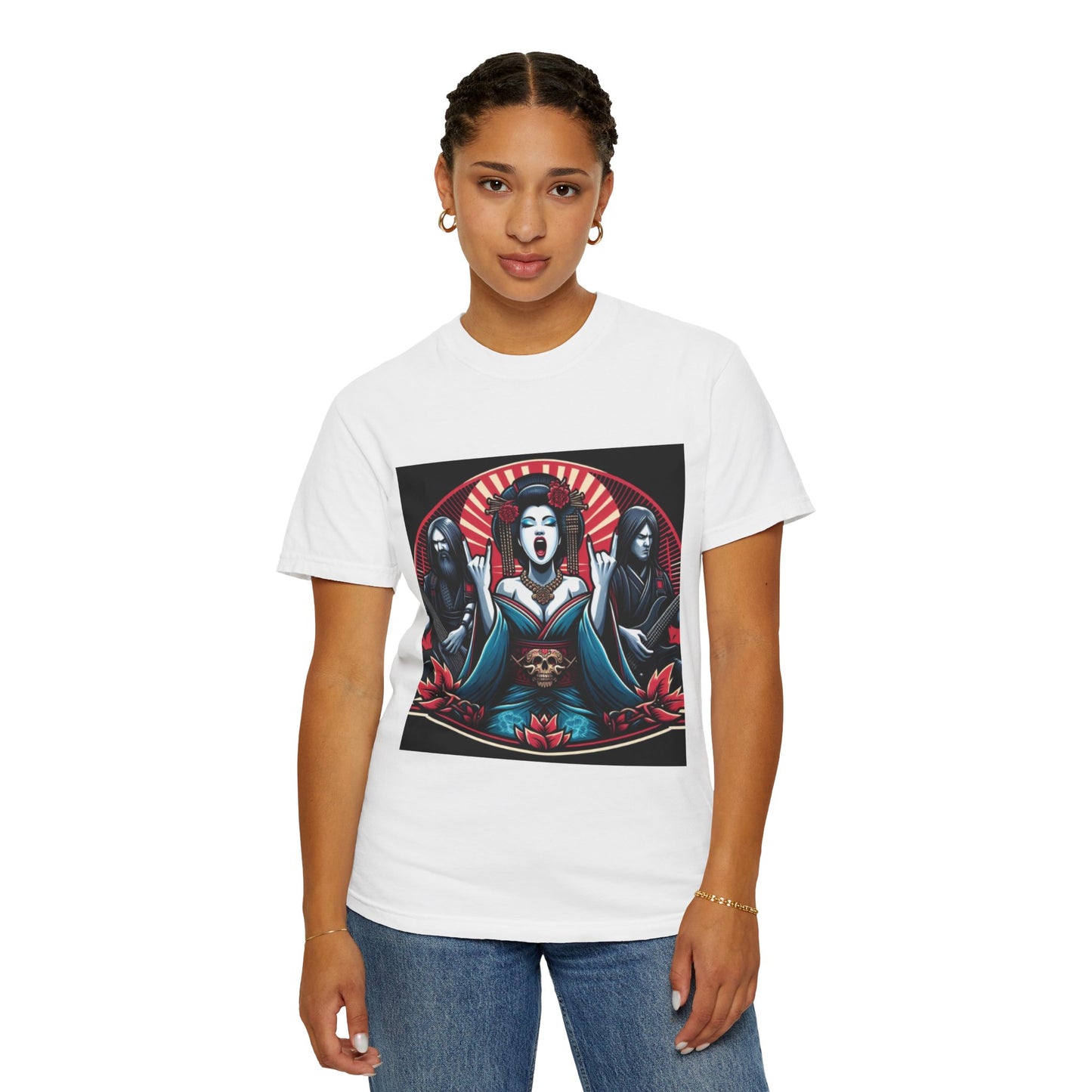 Edgy Art Unisex Garment-Dyed T-Shirt | Alternative Fashion Graphic Tee | Gothic Style T-Shirt | Unique Gift for Occasions