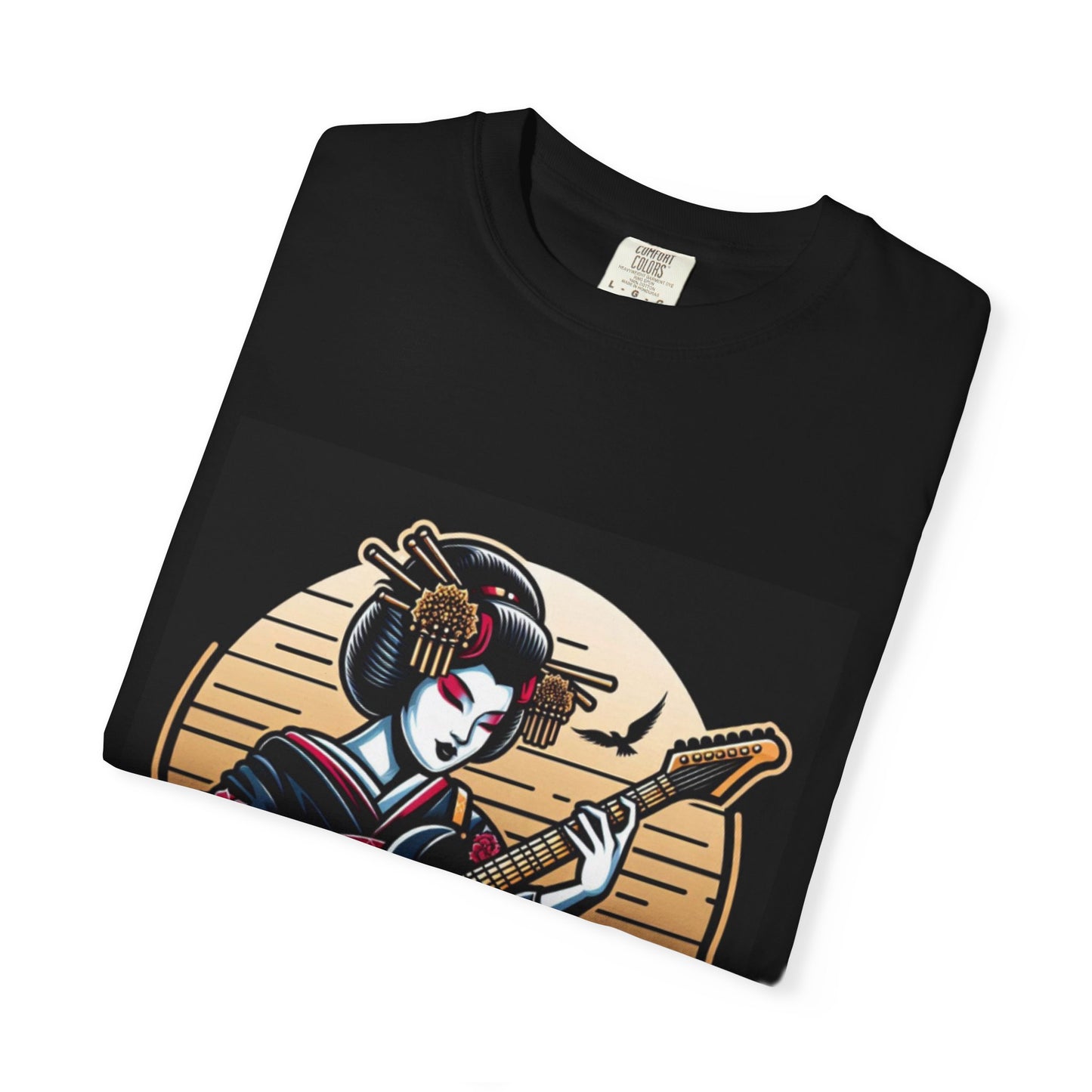Fashionable Guitarist Geisha Unisex T-Shirt