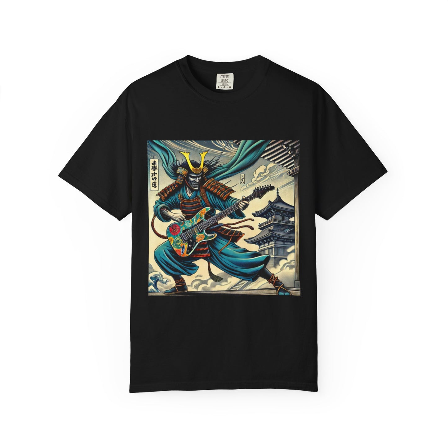 Vintage Samurai Guitarist T-Shirt | Fashionable T-shirt | Musical T-Shirt