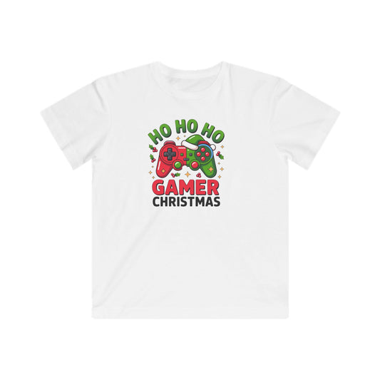 Kids "Ho Ho Ho Gamer Christmas" Tee – Holiday Video Game Shirt for Boys & Girls