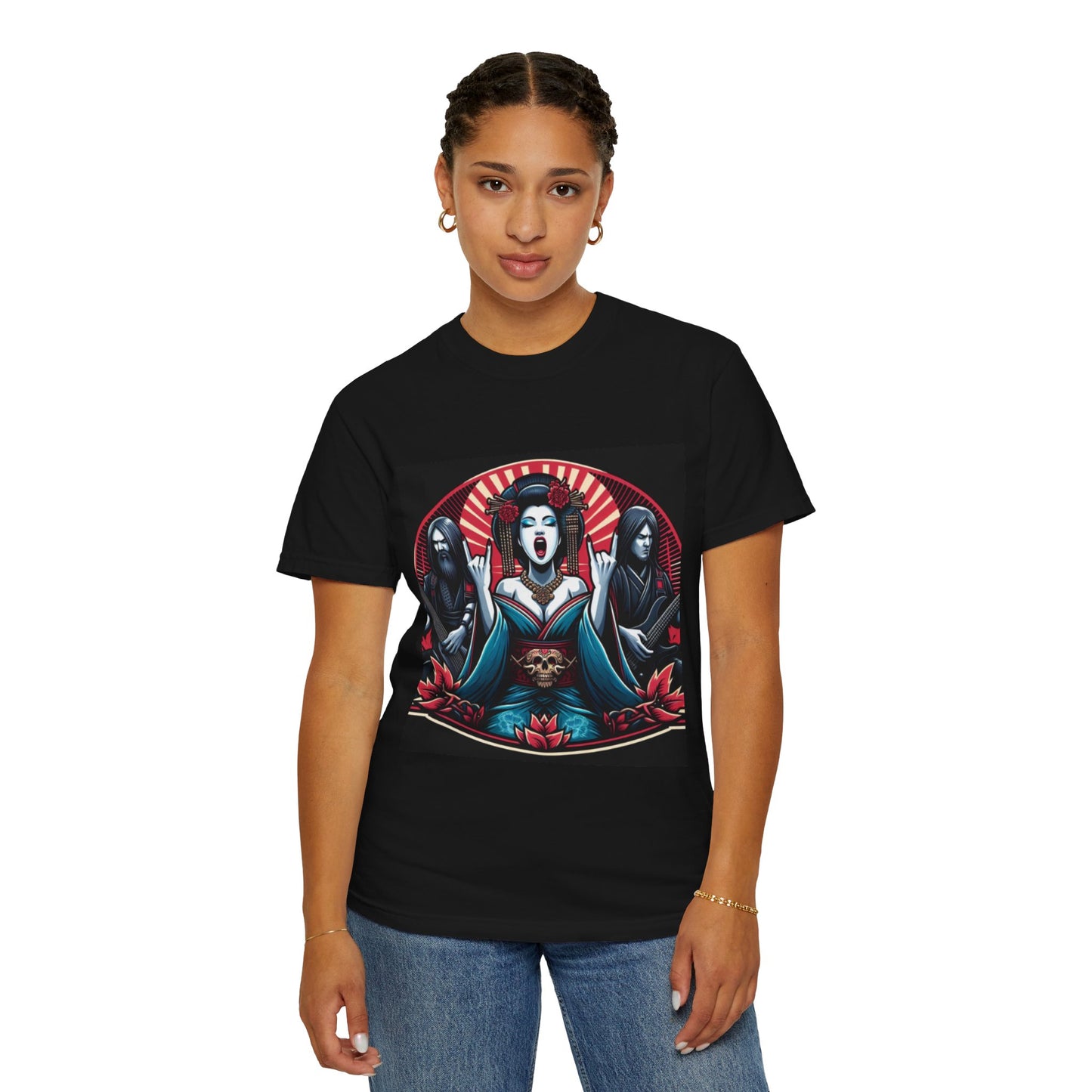 Edgy Art Unisex Garment-Dyed T-Shirt | Alternative Fashion Graphic Tee | Gothic Style T-Shirt | Unique Gift for Occasions