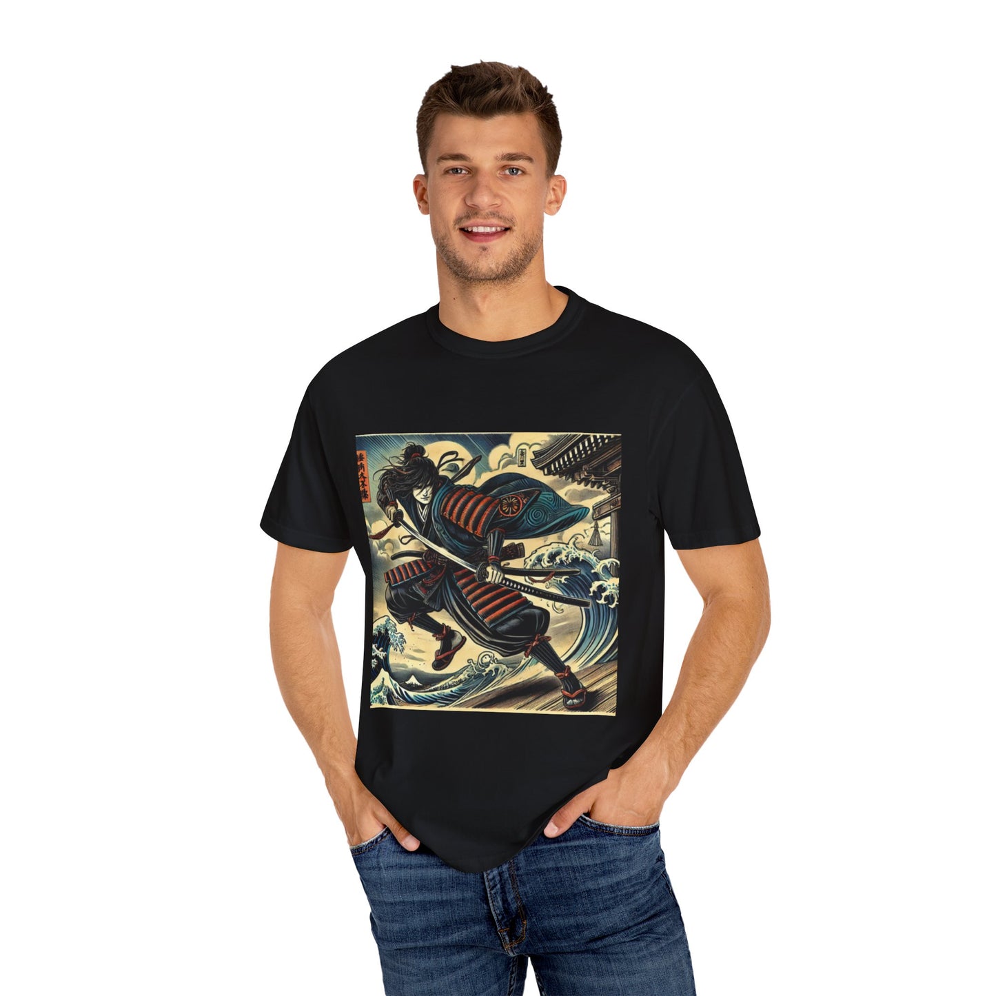 Ninja Wave Unisex T-Shirt | Vintage Art Tee | Casual Streetwear | Anime Style Tees | Gift for Summer | Japanese Unisex T-Shirt