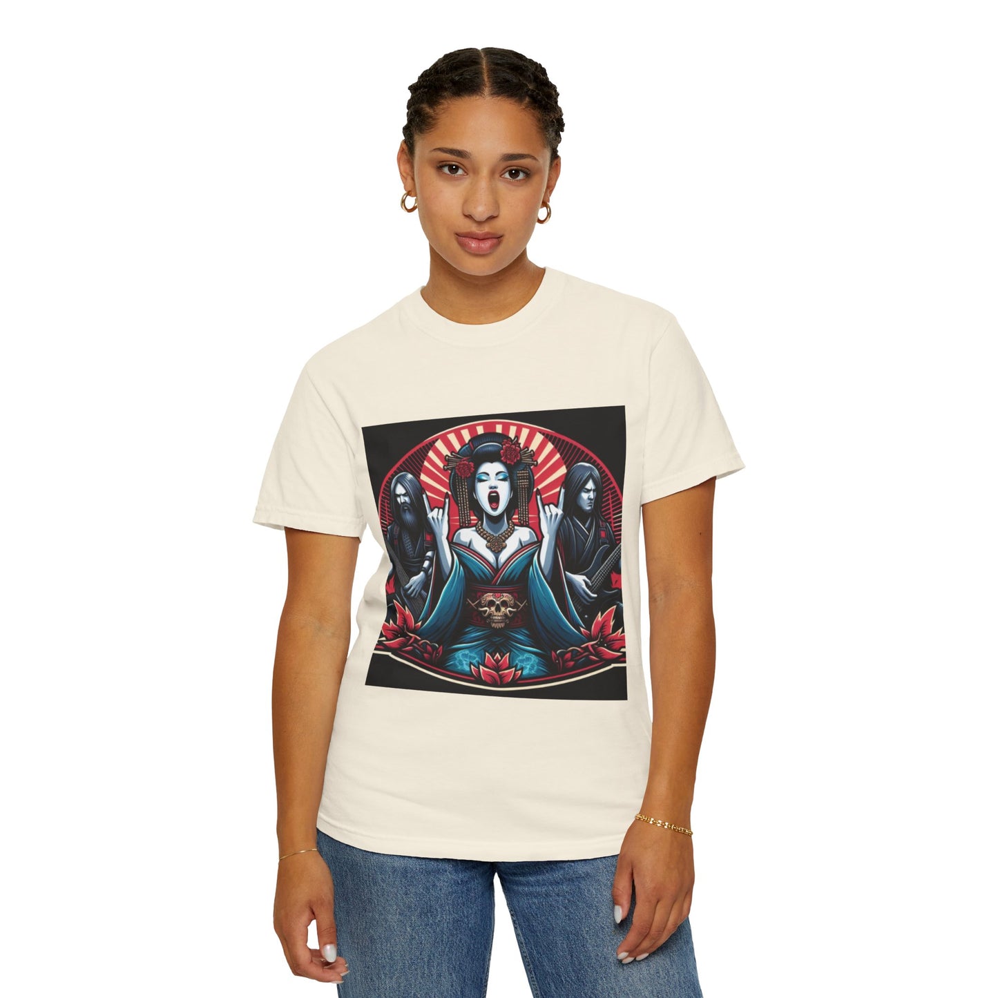 Edgy Art Unisex Garment-Dyed T-Shirt | Alternative Fashion Graphic Tee | Gothic Style T-Shirt | Unique Gift for Occasions