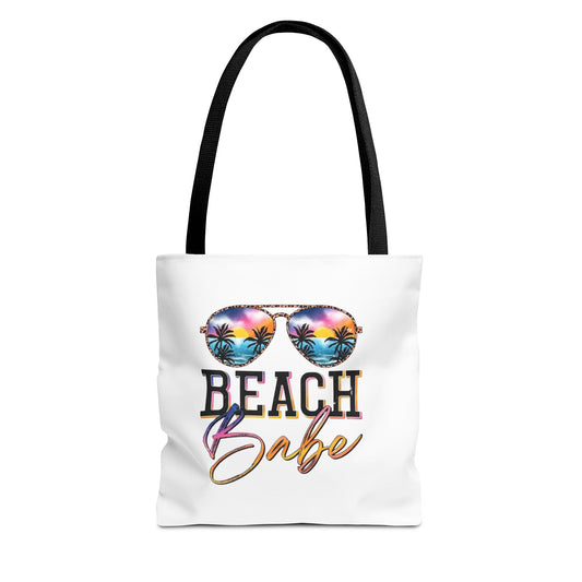 Beach Babe Tote Bag – Retro Sunglasses Summer Beach Bag