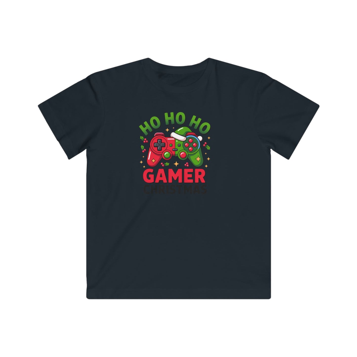 Kids "Ho Ho Ho Gamer Christmas" Tee – Holiday Video Game Shirt for Boys & Girls
