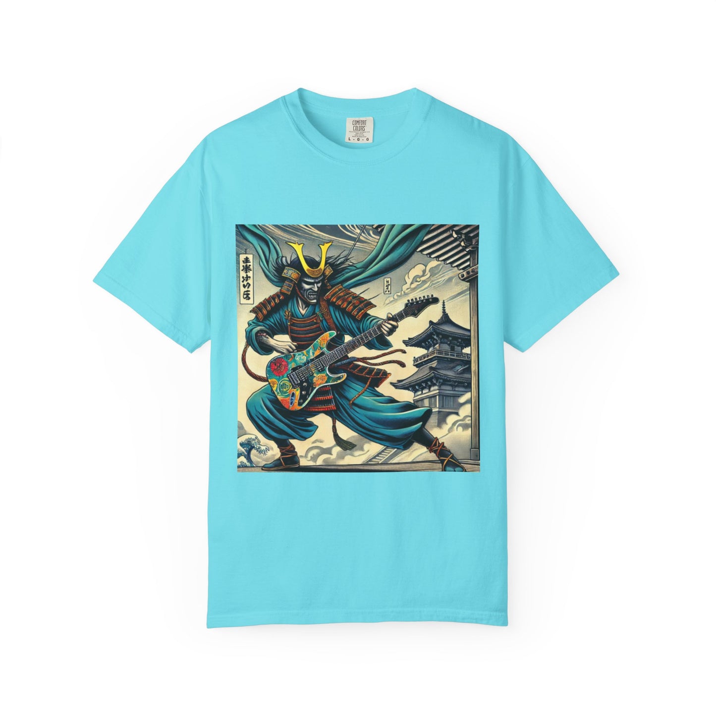 Vintage Samurai Guitarist T-Shirt | Fashionable T-shirt | Musical T-Shirt